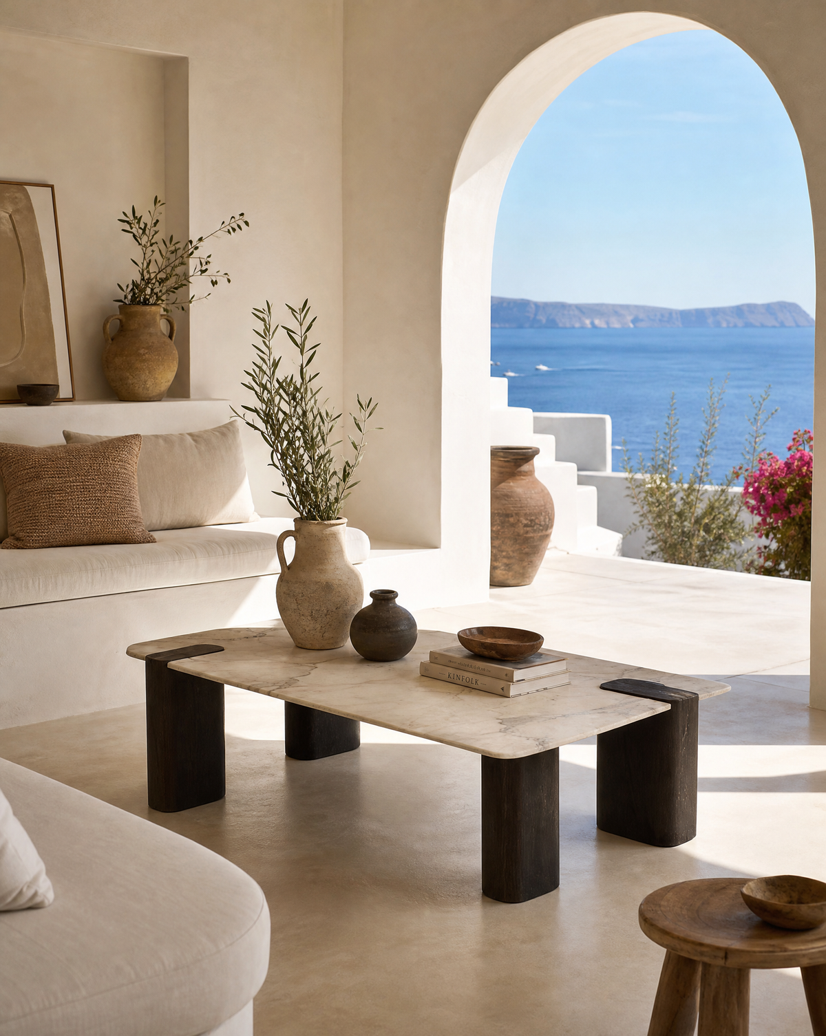 Inspiration - Un été à Santorin - table basse BAHIA