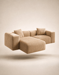 Canapé d'angle YUMBO Beige – AJ621-2 (162-CAN-202-0382 / 0385)