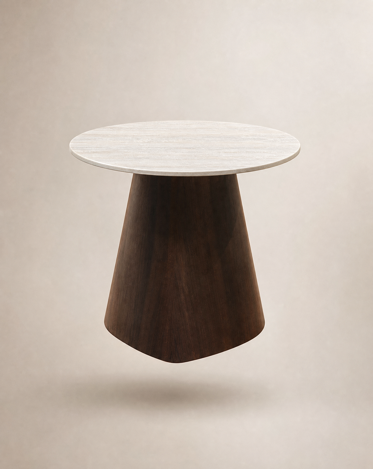GUAJIRA TABLE D'APPOINT - Travertin mat